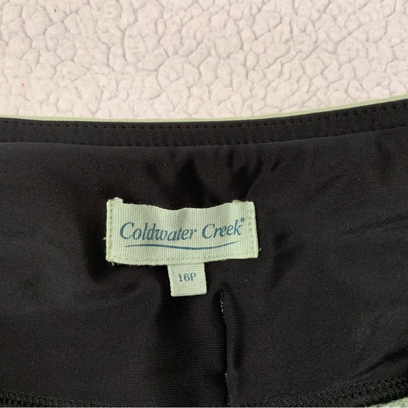 Coldwater Creek ShapeMe Classic Jeans 16P High-Rise Straight Leg Agave Green New - Picture 4 of 15